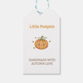 Personalized Little Pumpkin Baby Blanket Geschenkanhänger