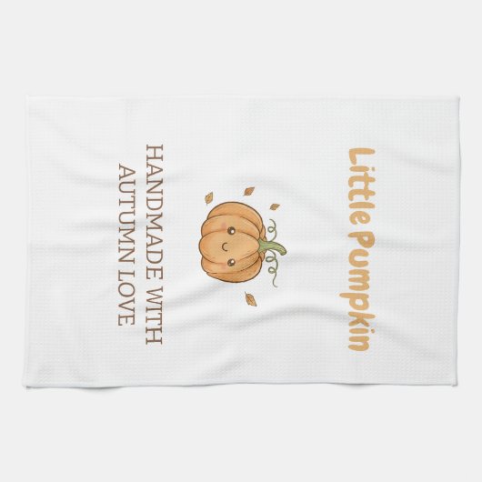 Personalized Little Pumpkin Baby Blanket Geschirrtuch (Horizontal)