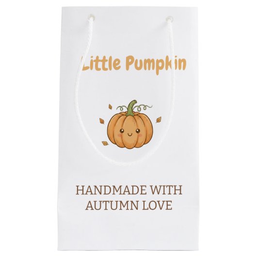 Personalized Little Pumpkin Baby Blanket Kleine Geschenktüte (Vorderseite)