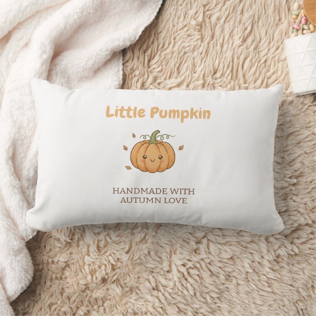 Personalized Little Pumpkin Baby Blanket Lendenkissen (Decke)
