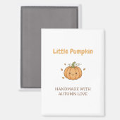 Personalized Little Pumpkin Baby Blanket Magnet (Vorderseite/Rückseite)