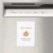 Personalized Little Pumpkin Baby Blanket Magnet (In Situ (Geschirrspüler))