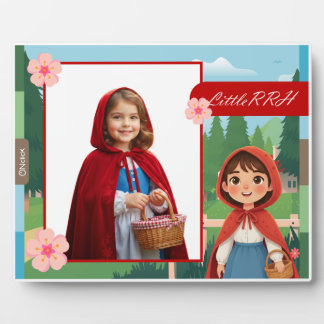 Personalized Little Red Riding Hood Tabletop Photo Fotoplatte