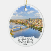 Personalized Little Rock Ornament, Custom Arkansas Keramik Ornament (Links)