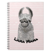 Personalized Llama Mama Notizblock (Vorderseite)