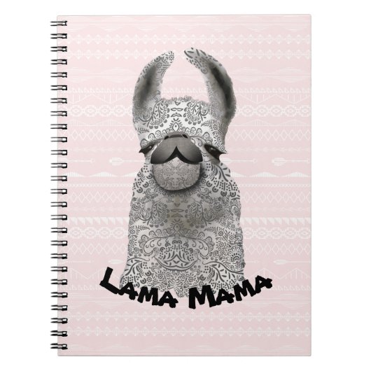 Personalized Llama Mama Notizblock (Vorderseite)