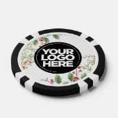 Personalized Logo and Text Holly Berry Christmas Pokerchips (Einzeln)