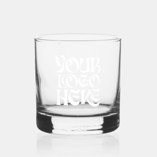 Personalized Logo and Text Whiskyglas (Vorderseite)