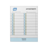 Personalized Logo Business Appointments Notepad Notizblock (Rotiert)