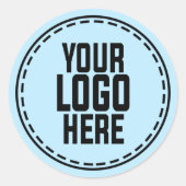 Personalized Logo Business Branding Packaging Runder Aufkleber (Vorderseite)