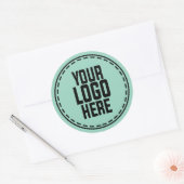 Personalized Logo Business Branding Packaging Runder Aufkleber (Umschlag)
