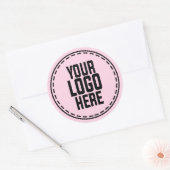 Personalized Logo Business Branding Packaging Runder Aufkleber (Umschlag)