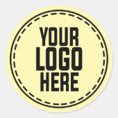 Personalized Logo Business Branding Packaging Runder Aufkleber (Vorderseite)