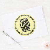 Personalized Logo Business Branding Packaging Runder Aufkleber (Umschlag)