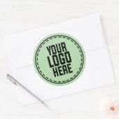 Personalized Logo Business Branding Packaging Runder Aufkleber (Umschlag)