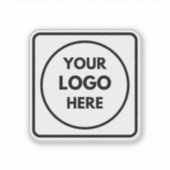 Personalized Logo Business Promo QR Code label (Vorderseite)