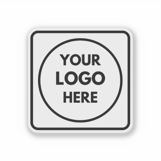 Personalized Logo Business Promo QR Code label (Vorderseite)