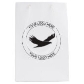 Personalized Logo Custom Business & Corporate Mittlere Geschenktüte (Vorderseite)