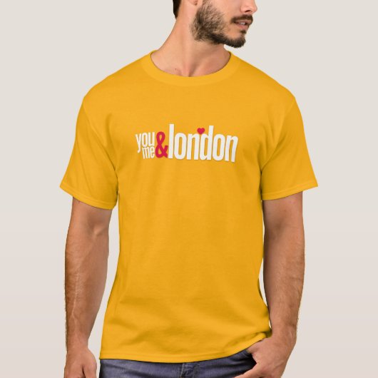 Personalized London Love Story Anniversary Tee (Vorderseite)