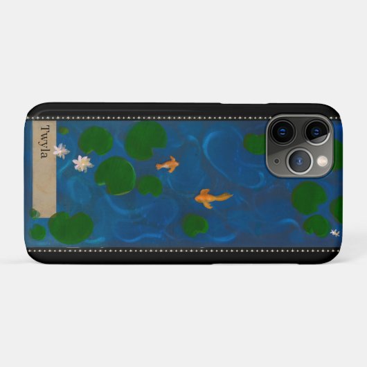 Personalized Lotus Pond Case-Mate iPhone Hülle (Rückseite (Horizontal))
