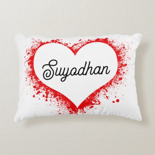 Personalized Love Accent Pillow  Dekokissen (Vorderseite)