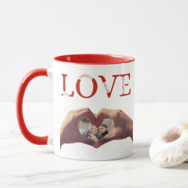 Personalized LOVE Acronym Photo Tasse