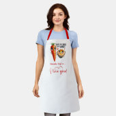 Personalized Love Gift Apron Cartoon Food Quotes Schürze (Getragen)