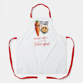 Personalized Love Gift Apron Cartoon Food Quotes Schürze (Vorderseite)