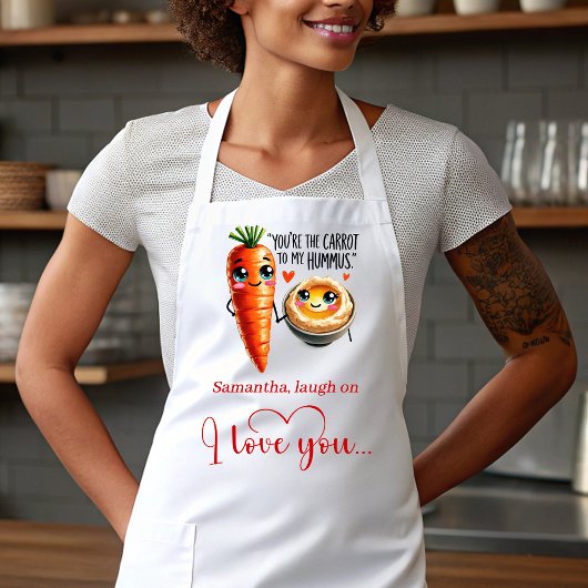 Personalized Love Gift Apron Cartoon Food Quotes Schürze