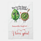 Personalized Love Gift Kitchen Towel Cartoon Food Geschirrtuch (Vertikal)