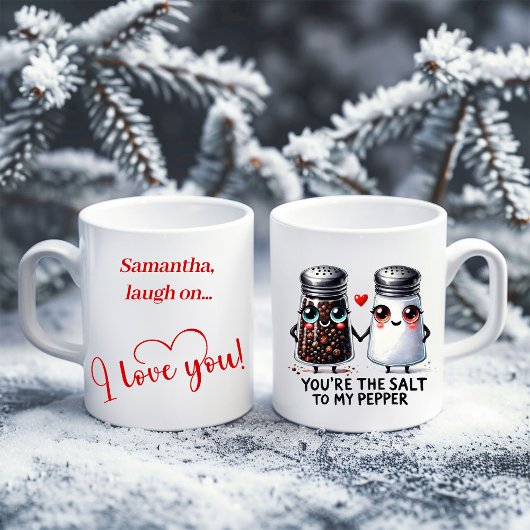 Personalized Love Gift Mug Cartoon Food Humor Kaffeetasse