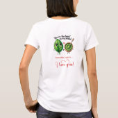 Personalized Love Gift Women T-Shirt Cartoon Food (Rückseite)