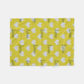 Personalized Love Heart Name Blanket Fleecedecke (Vorderseite (Horizontal))