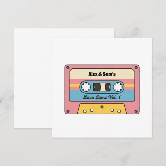 Personalized Love Jams Cassette Tape – Custom Name (Vorne/Hinten)