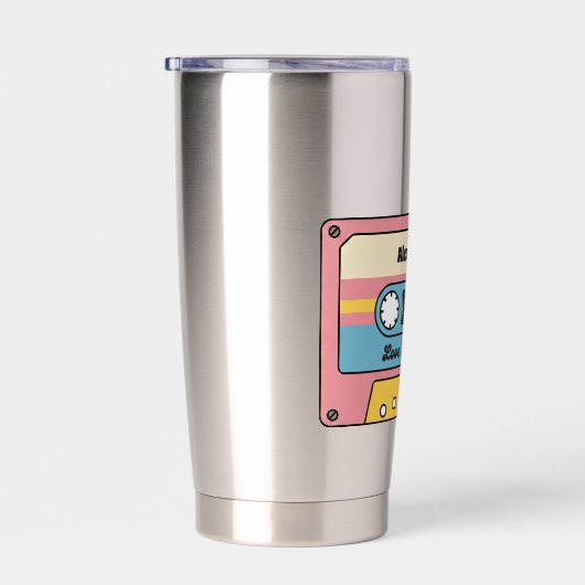 Personalized Love Jams Cassette Tape – Custom Name Thermobecher (Rechts)