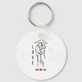 Personalized Love Keychain – Custom Names Romantic Schlüsselanhänger (Vorderseite)