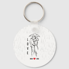Personalized Love Keychain – Custom Names Romantic Schlüsselanhänger