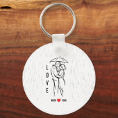Personalized Love Keychain – Custom Names Romantic Schlüsselanhänger (Vorderseite)