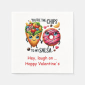 Personalized Love Quote Funny Food Napkins Serviette (Vorderseite)