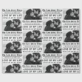 Personalized Love Story Photo | Geschenkpapier (Flach)