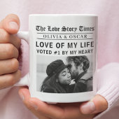 Personalized Love Story Photo | Love of My Life Kaffeetasse