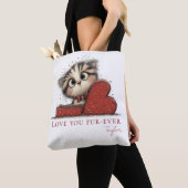 Personalized Love You Fur-Ever Cat Tote Bag Tasche (Von Nahem)