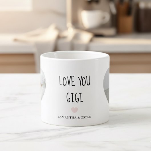 Personalized Love You Gigi Photo | Custom Gift Espressotasse