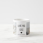 Personalized Love You Gigi Photo Espressotasse (Vorderseite)