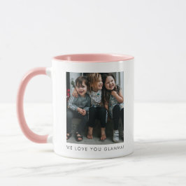Personalized Love You GLAMMA Grandma Photo Simple Tasse