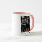Personalized Love You GLAMMA Grandma Photo Simple Tasse (VorderseiteRechts)