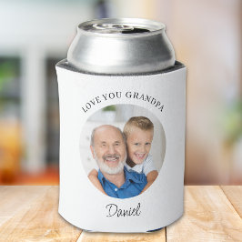 Personalized Love You Grandpa Photo Dosenkühler