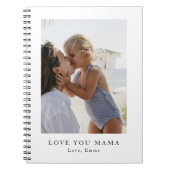 Personalized Love You Mama Photo | Custom Notizblock (Vorderseite)