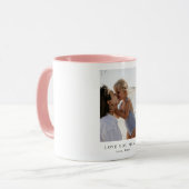 Personalized Love You Mama Photo | Custom  Tasse (Vorderseite Links)