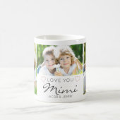 Personalized LOVE YOU MIMI Handwritten 3 Photo Kaffeetasse (Mittel)